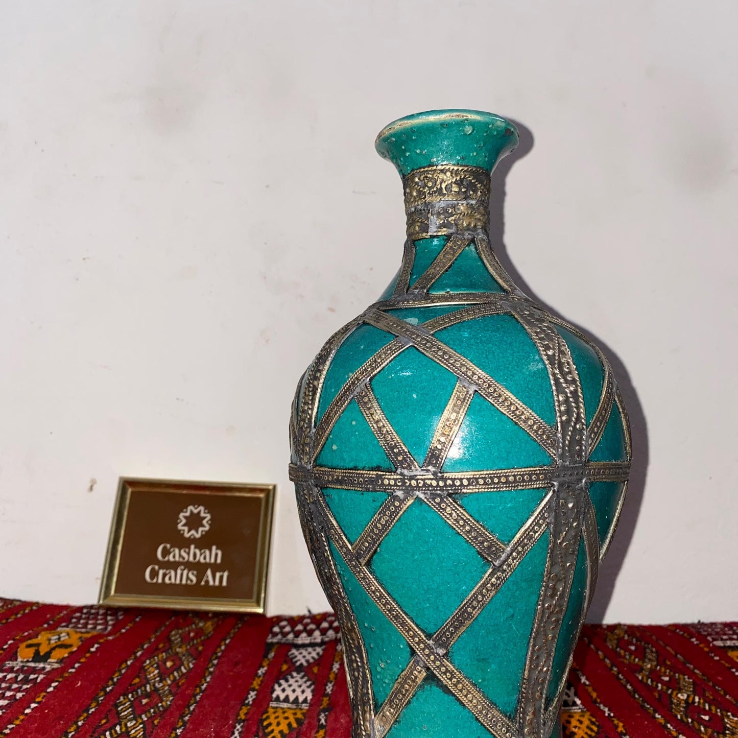 Vintage 1930 Berber Vase with Unique Fractures – Authentic Artisan Craftsmanship, Rustic Charm with Characterful Fractures